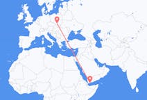Flyrejser fra Aden til Krakow