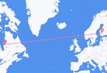 Loty z Kuujjuarapik, Kanada do Tampere, Finlandia