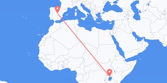 Flights from Uganda to Spain