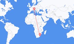 Voos de Margate, KwaZulu-Natal, África do Sul para Perúgia, Itália