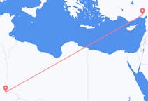 Lennot Djanetilta, Algeria Adanalle, Turkki
