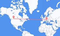 Flyreiser fra Lethbridge, Canada til Klagenfurt, Østerrike
