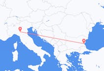 Lennot Parmasta, Italia Burgasiin, Bulgaria