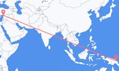 出发地 巴布亚新几内亚马当目的地 土耳其哈塔伊省的航班