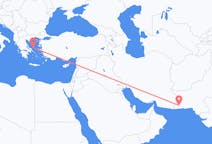 出发地 巴基斯坦土爾巴特目的地 希腊斯基罗斯岛的航班