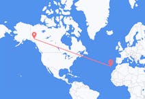Flyrejser fra Whitehorse, Canada til Funchal, Portugal