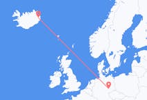 Voos de Egilsstaðir, Islândia para Lípsia, Alemanha