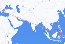 인도네시아 마나도에서 출발해 그리스 사모스에게(으)로 가는 항공편