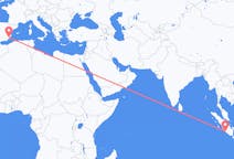 Flüge von Bengkulu, Indonesien nach Murcia, Spanien