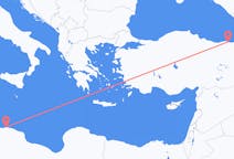 Flyreiser fra Tripoli, til Trabzon
