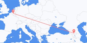 Flyreiser fra Georgia til Belgia