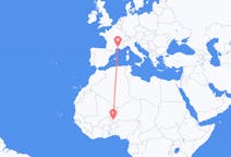 Flyrejser fra Niamey, Niger til Nimes, Frankrig