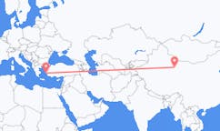 Flyrejser fra Dunhuang, Kina til Samos, Grækenland