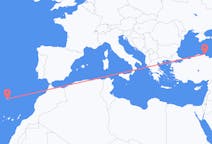 出发地 土耳其锡诺普目的地 葡萄牙丰沙尔的航班