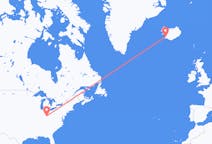 Flyrejser fra Cincinnati til Reykjavík