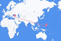 Vuelos de Estado de Chuuk, Micronesia a Kayseri, Turquía
