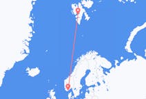 Vuelos desde Svalbard a Kristiansand