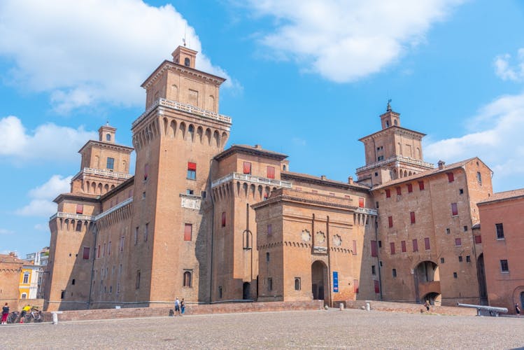 Castello Estense in the Italian town Ferrara,Italy.