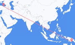 Flyreiser fra Daru, Papua Ny-Guinea til Ordu, Tyrkia