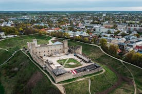 Photo of beautiful landscape of Oru park in Toila at autumn. Ida-Viru County, Estonia.