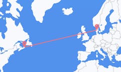 出发地 加拿大悉尼目的地 丹麦卡鲁普的航班