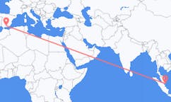 Flyrejser fra Batam, Indonesien til Granada, Spanien