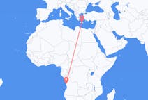 Flyreiser fra Luanda, til Iraklio