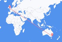Lennot Merimbulasta, Australia Bristoliin, Englanti