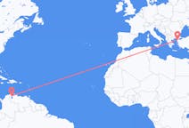 Flyreiser fra Maracaibo, Venezuela til Canakkale, Tyrkia