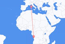 Flyrejser fra Luanda til Cagliari