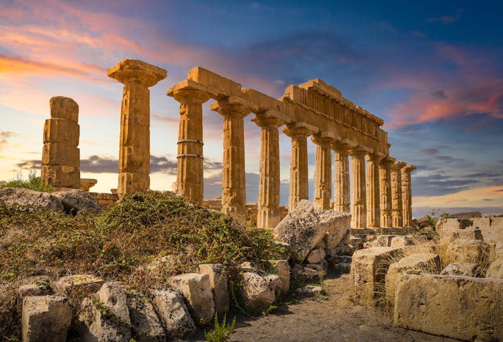 Photo of Selinunte temple, province of Trapani Sicily, Italy.