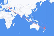 Flyreiser fra Auckland, til Istanbul