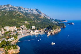 photo of a beautiful panorama view of Bečići is a town in the municipality of Budva, Montenegro.