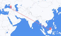 Flyrejser fra Long Lellang, Malaysia til Trabzon, Tyrkiet