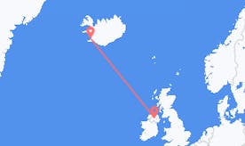 เที่ยวบิน จากไอร์แลนด์เหนือ ไปยัง ไอซ์แลนด์