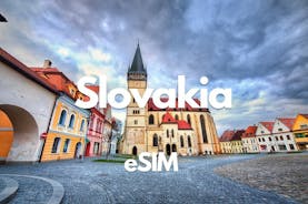 Košice Data eSIM 0,5 GB dagligen till 50 GB 30 dagar