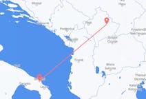 Flyreiser fra Priština, til Brindisi