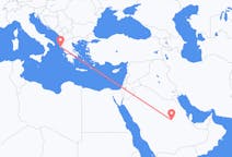 Vluchten van Riyad naar Korfoe