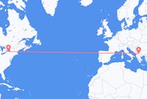 Flyreiser fra Rochester, til Skopje