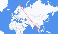 Vluchten van Medan, Indonesië naar Kirkenes, Noorwegen