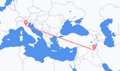 Flyreiser fra Kirkuk, til Bologna