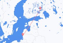 Flug frá Savonlinna, Finnlandi til Palanga, Litháen