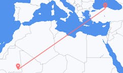 Flyreiser fra Nema, Mauritania til Kastamonu, Tyrkia