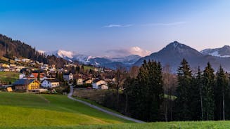 Photo of Church in Damüls, Bregenzer Wald, Bregenz district, Vorarlberg, Austria.