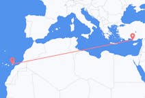 Flyreiser fra Ajuy, til Gazipaşa