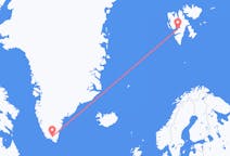 Flyg från Svalbard till Narsarsuaq