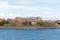 photo of morning view of Varberg fortress in Varberg in Sweden.