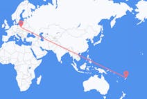 Flyg från Labasa, Fiji till Lodz, Polen