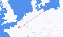 Flyrejser fra Heringsdorf, Tyskland til Paris, Frankrig