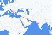 인도 푸네에서 출발해 그리스 코르푸로(으)로 가는 항공편